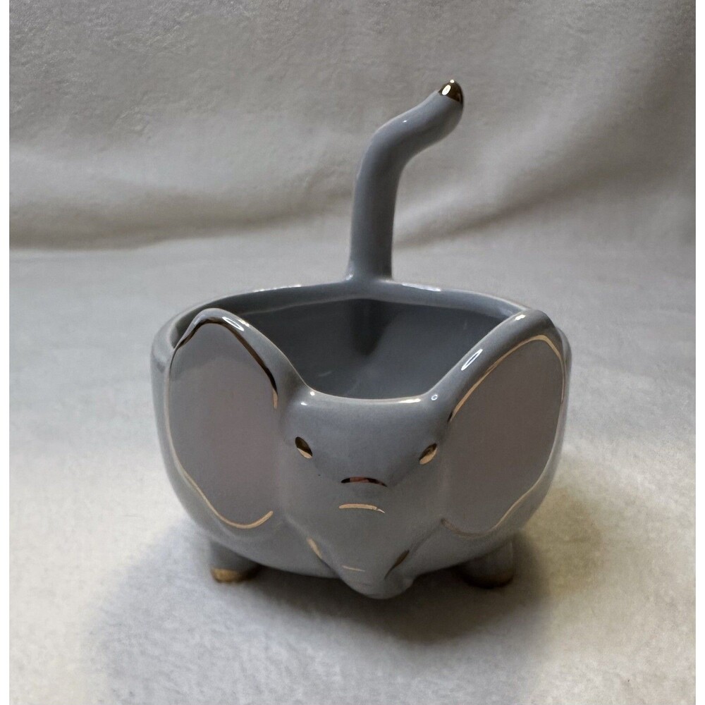 Elephant Ceramic Trinket Bowl